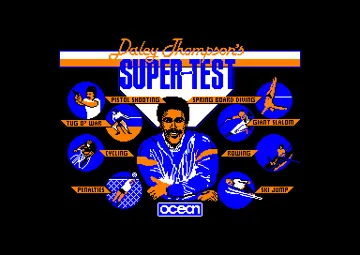 Daley Thompson's Supertest (UK) (1986) (Trainer) screen shot title